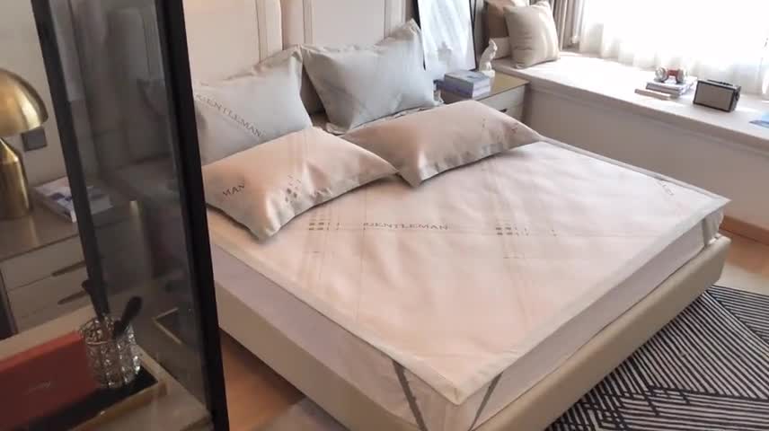 91家纺网 家纺一手货源 找家纺 馨蕊 2022新款高端可水洗抗菌冰感席四件套 英伦时光-咖