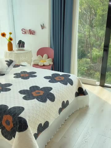 91家纺网 家纺一手货源 找家纺 （总）鑫钰 2023全棉印花床盖三件套（支持定做）