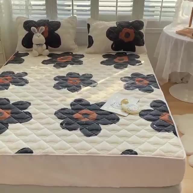 91家纺网 家纺一手货源 找家纺 鑫钰 2023新款全棉抗菌小老虎印花床笠 奈思-黑