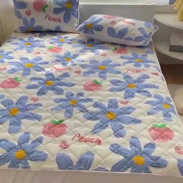 91家纺网 家纺一手货源 找家纺 鑫钰 2023新款全棉抗菌小老虎印花床笠 陌颜兰