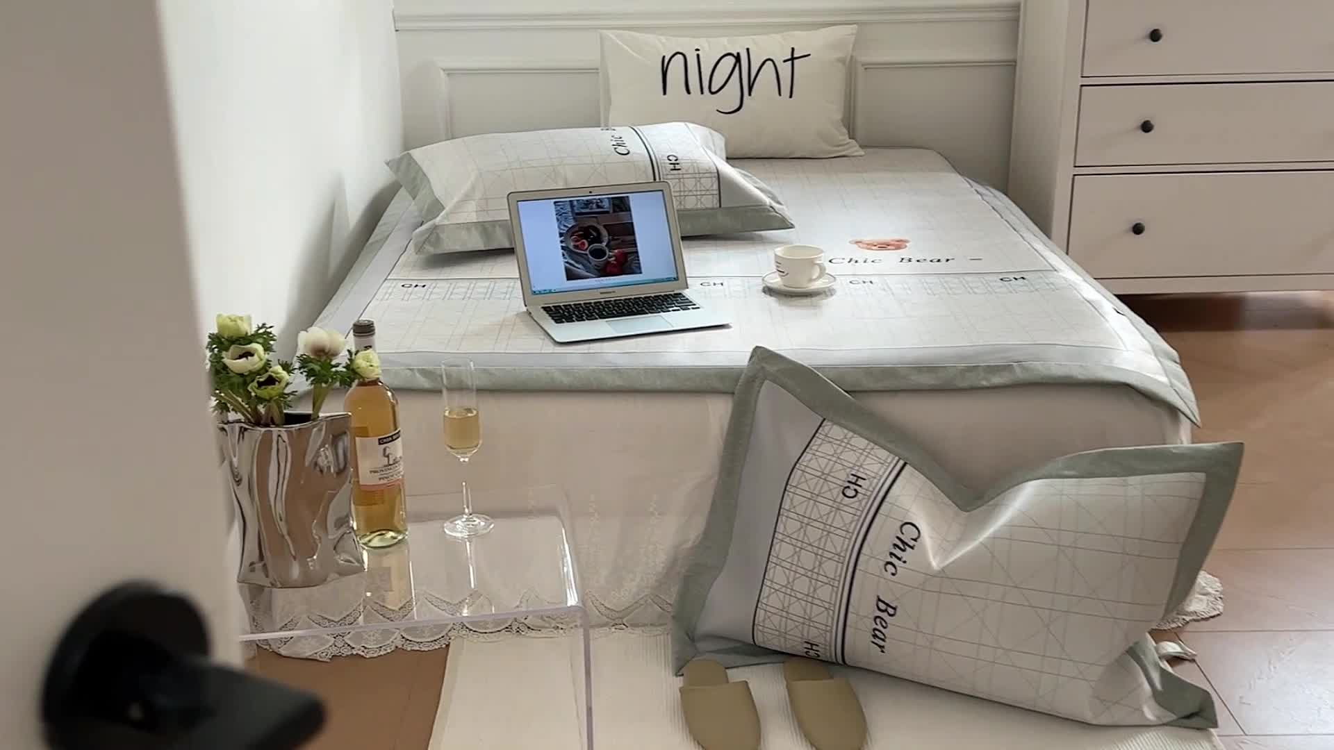 91家纺网 家纺一手货源 找家纺 （总）昔可 2022新款高端大版数码印花冰沐丝养生席