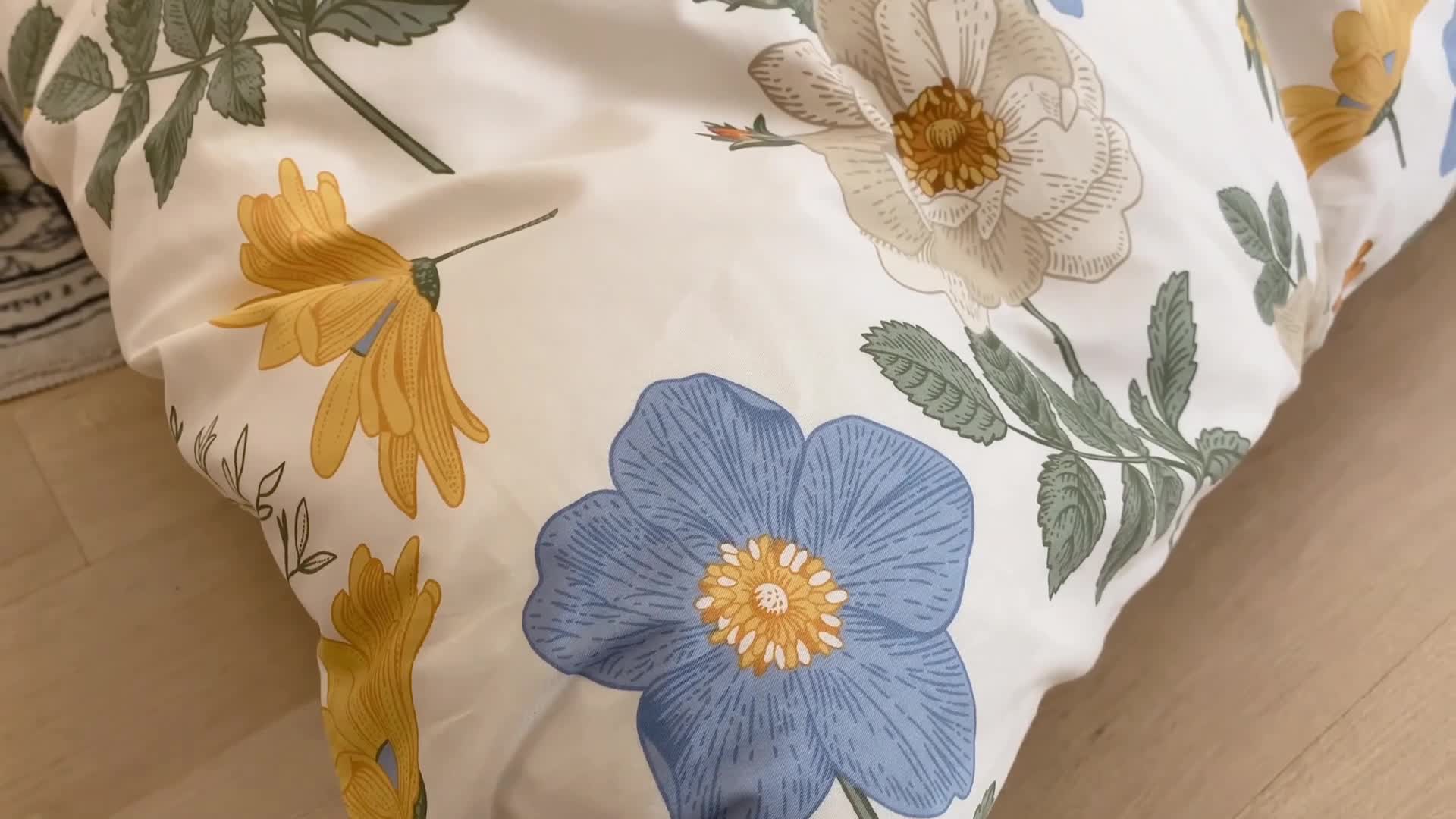 91家纺网 家纺一手货源 找家纺 昔可 2022新款英式庄园风全棉四件套 人间四月花