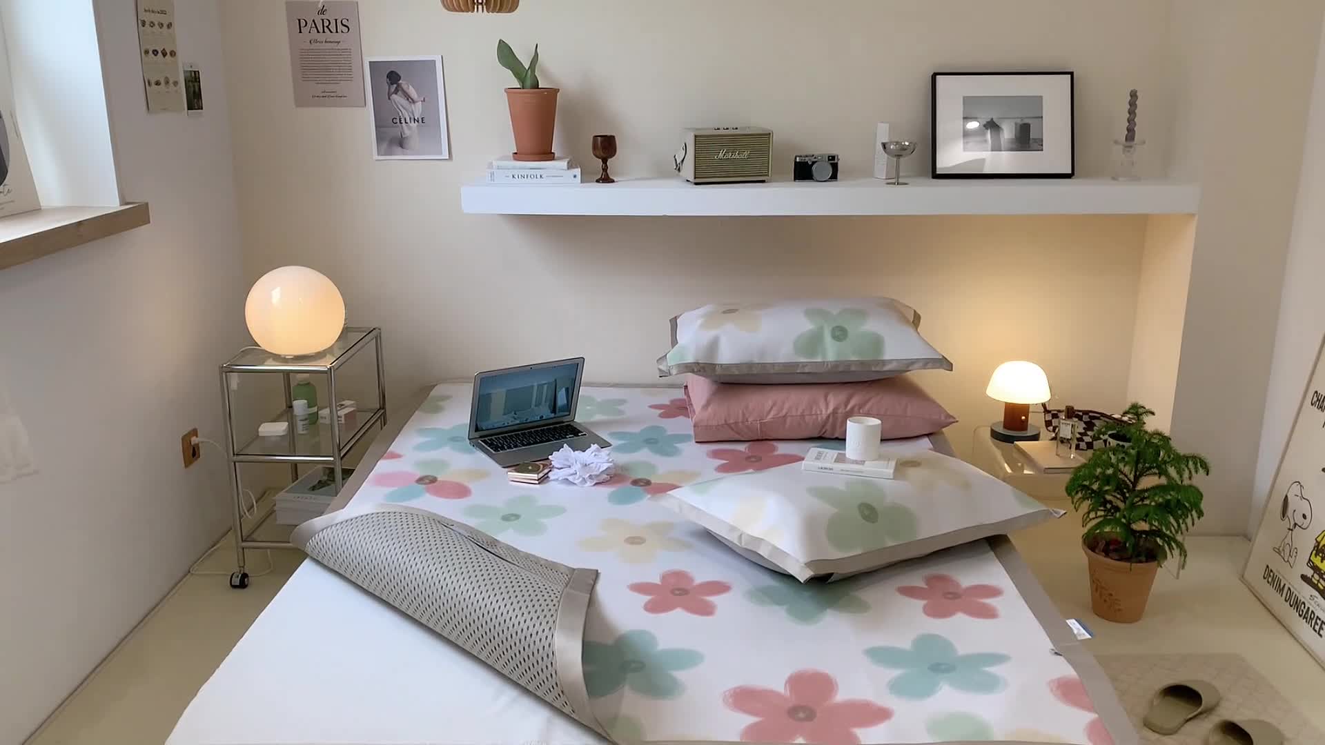 91家纺网 家纺一手货源 找家纺 昔可 2022新款900D数码印花冰藤养生席 棋盘熊