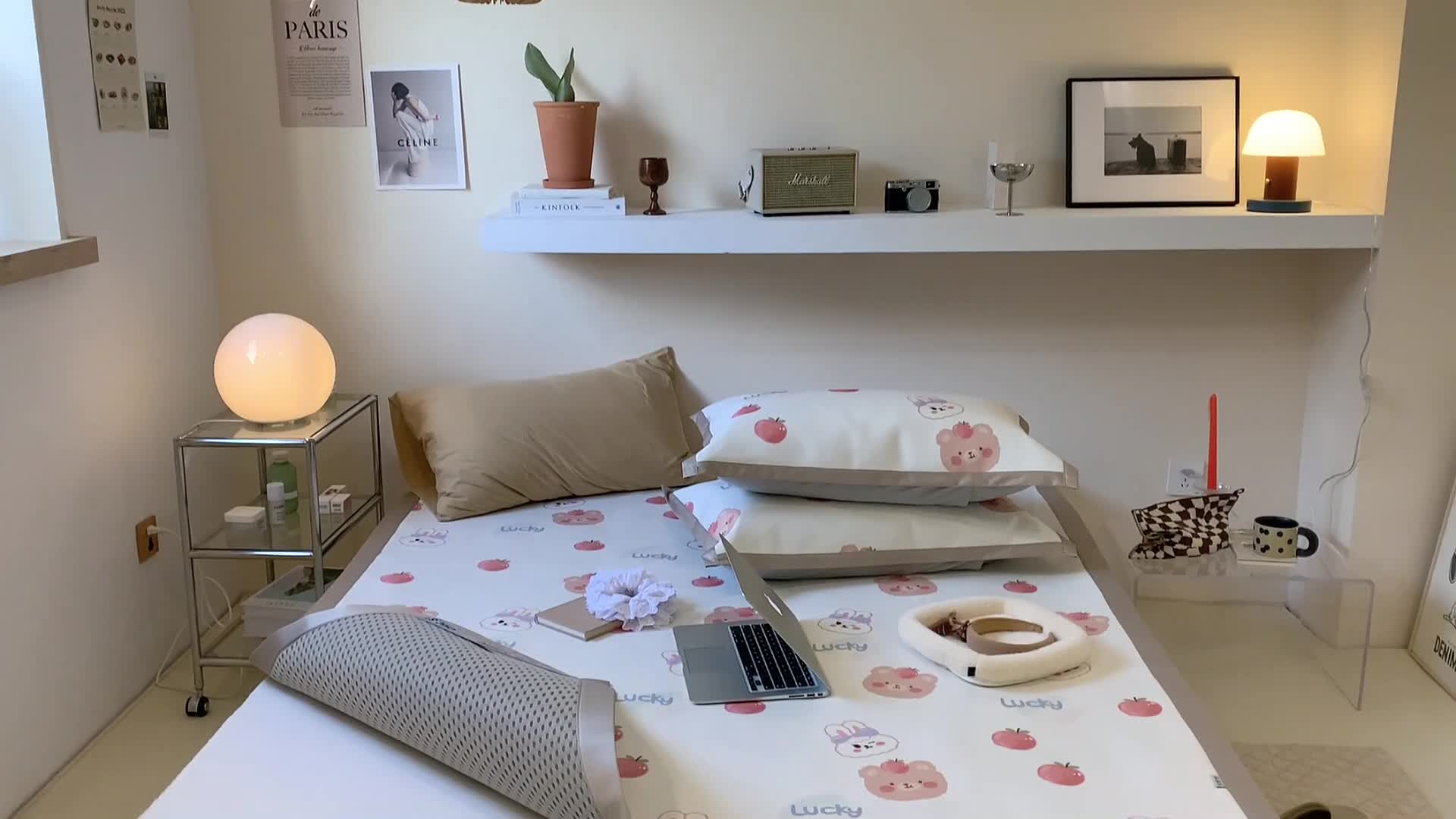 91家纺网 家纺一手货源 找家纺 昔可 2022新款900D数码印花冰藤养生席 苹果兔