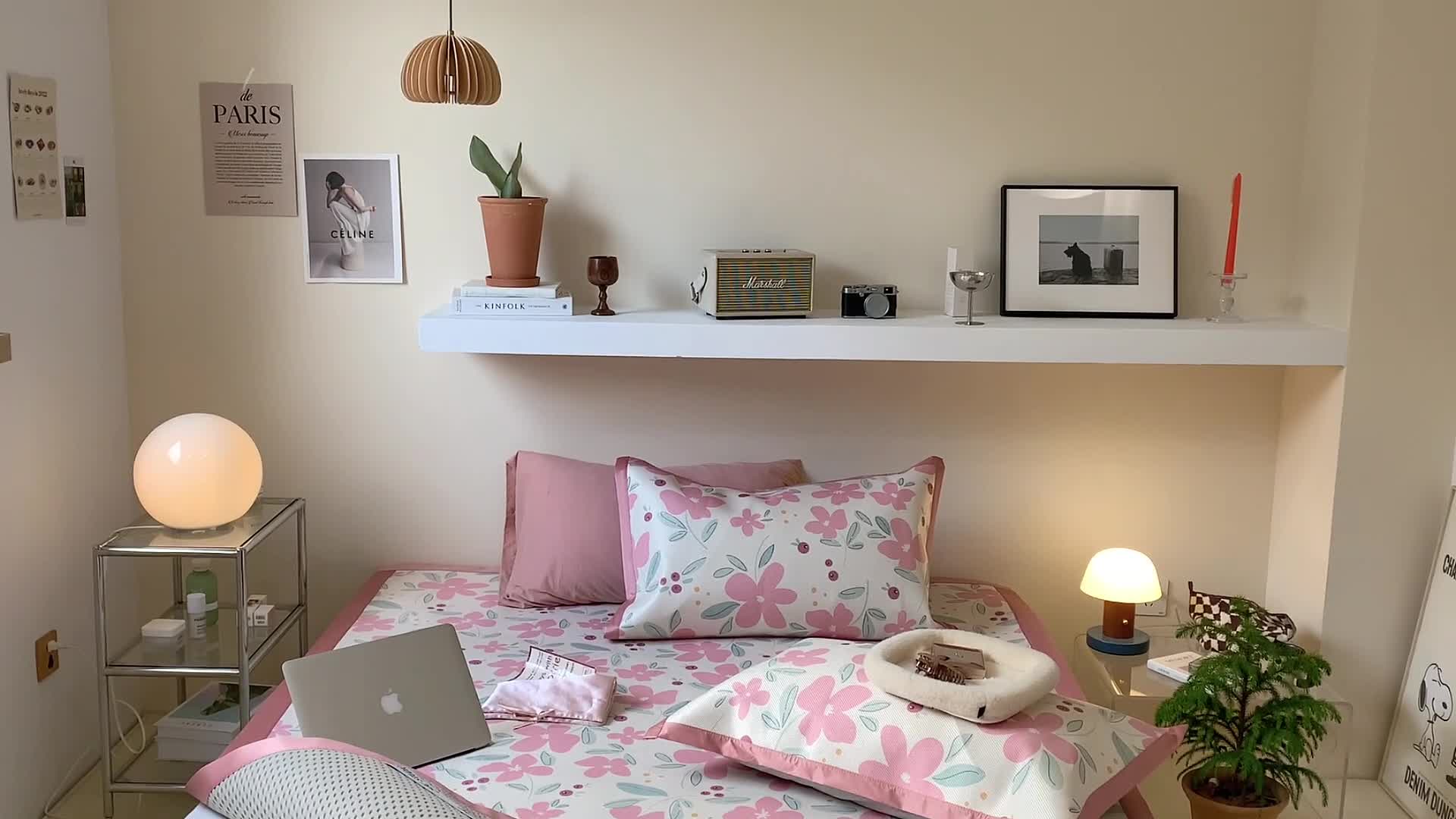 91家纺网 家纺一手货源 找家纺 昔可 2022新款900D数码印花冰藤养生席 粉色果实花