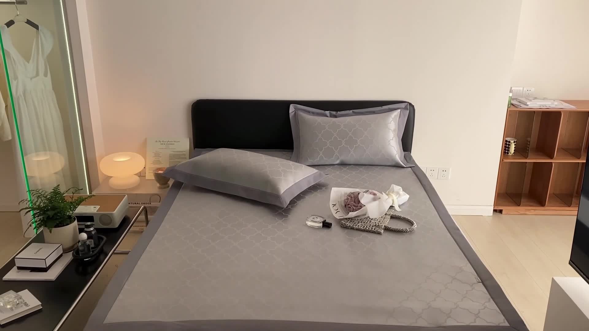 91家纺网 家纺一手货源 找家纺 昔可 2022新款900D水洗提花养生凉席 雅致