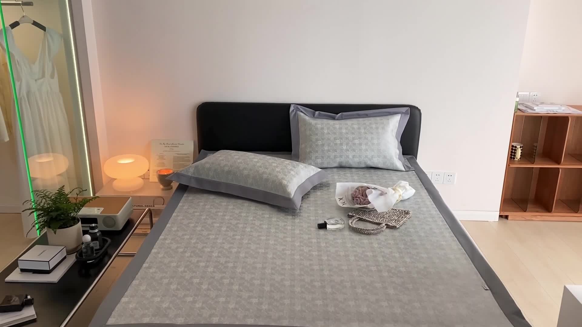 91家纺网 家纺一手货源 找家纺 昔可 2022新款900D水洗提花养生凉席 小香香