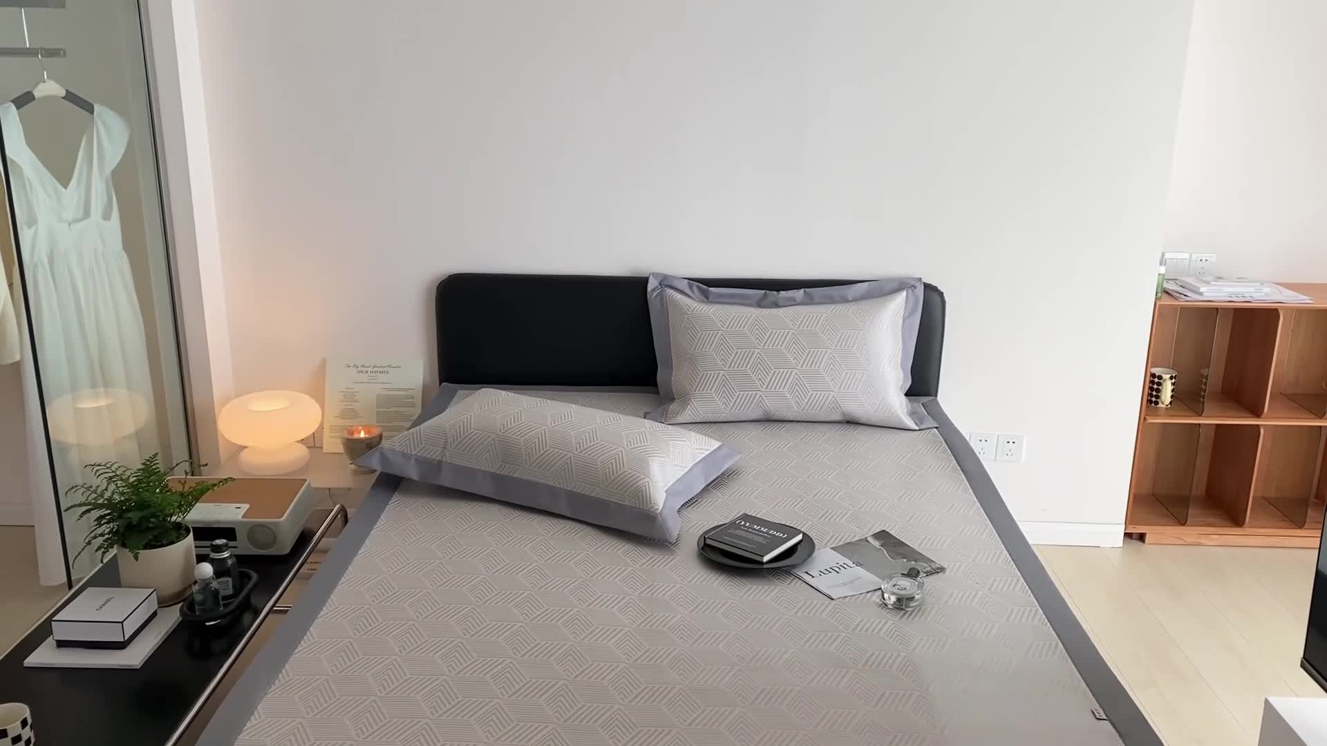 91家纺网 家纺一手货源 找家纺 昔可 2022新款900D水洗提花养生凉席 曼哈顿