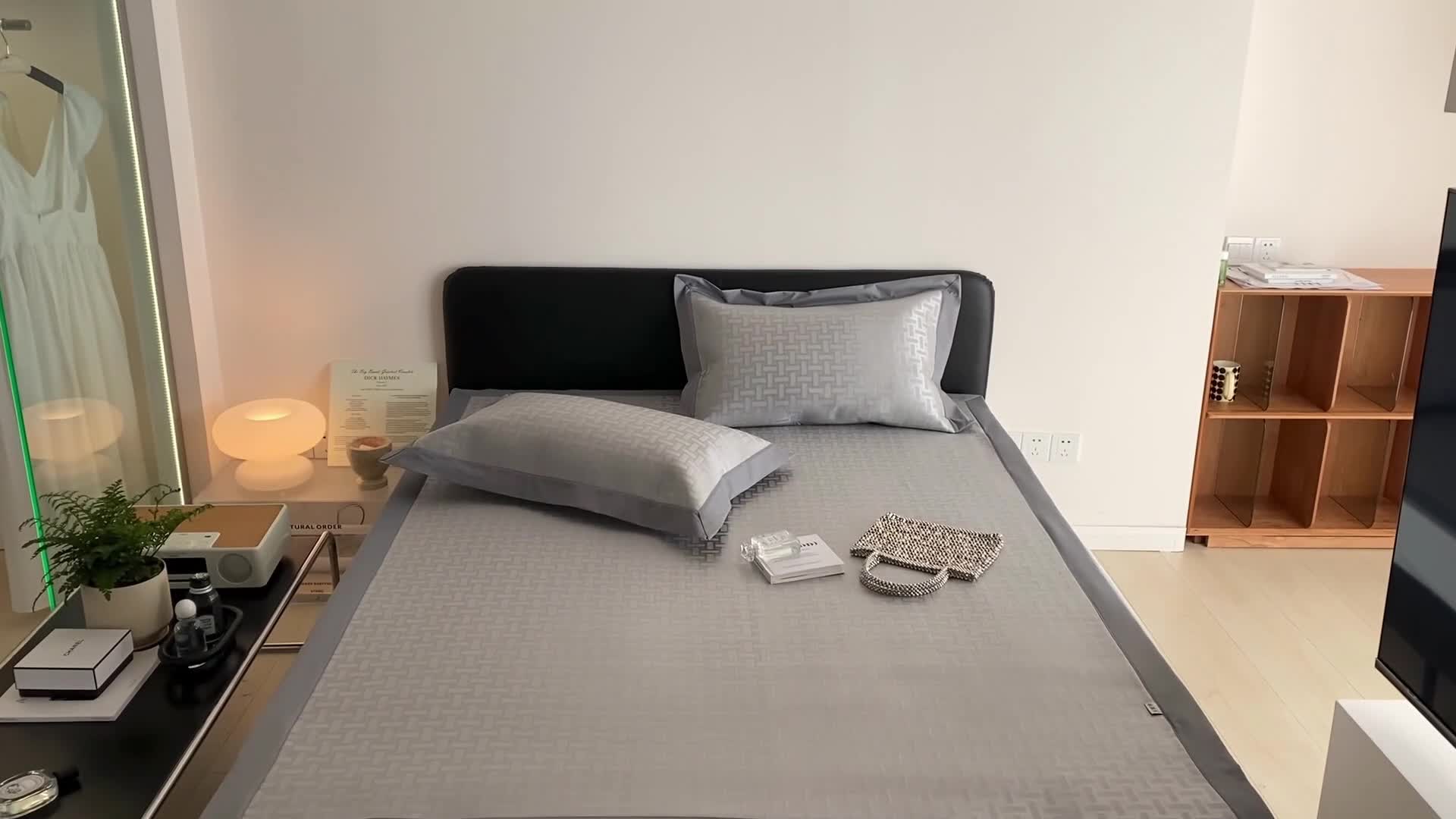 91家纺网 家纺一手货源 找家纺 昔可 2022新款900D水洗提花养生凉席 复古几何