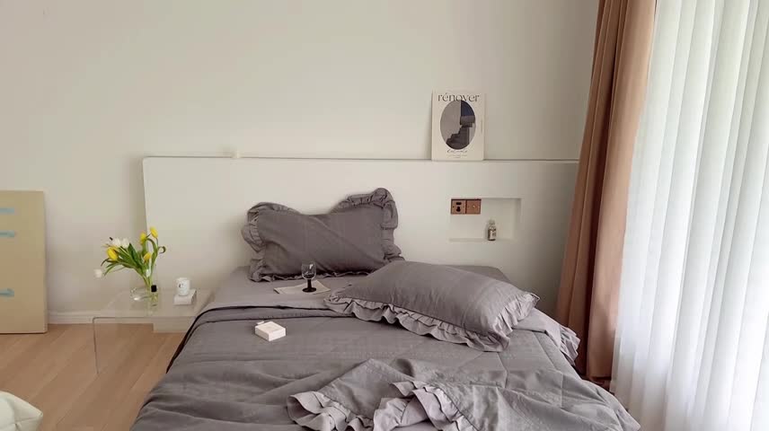 91家纺网 家纺一手货源 找家纺 昔可 2022新款60支水洗棉华夫格夏被 四花格灰