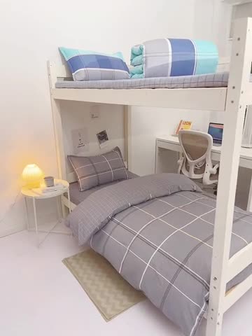 91家纺网 家纺一手货源 找家纺 牛魔王 2022新款12868大学生全棉三件套羽丝棉六件套 追梦年华