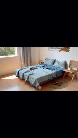 91家纺网 家纺一手货源 找家纺 安莱生活 2022新款双层纱四叶草色织大提花夏被 四叶草深蓝