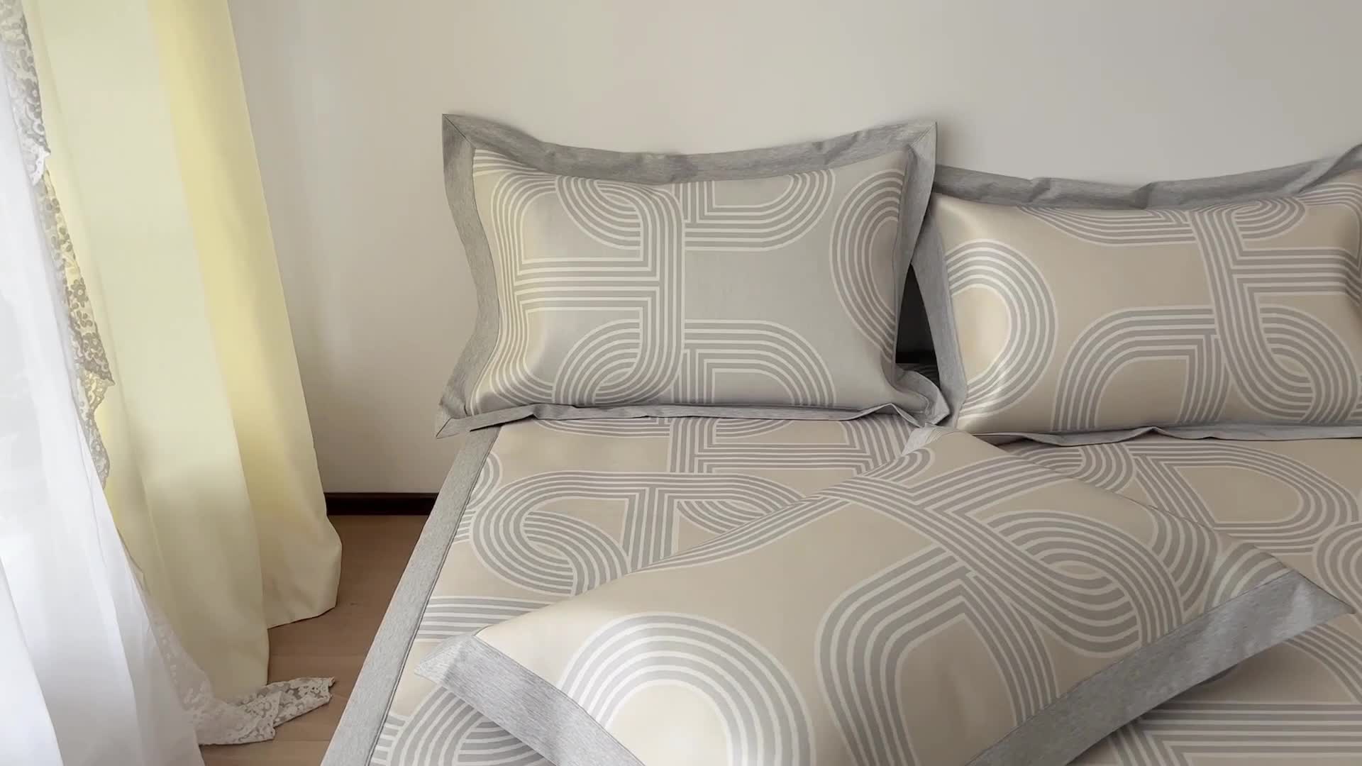 91家纺网 家纺一手货源 找家纺 时年 2022新款水洗冰露丝养生席凉席 爱玛