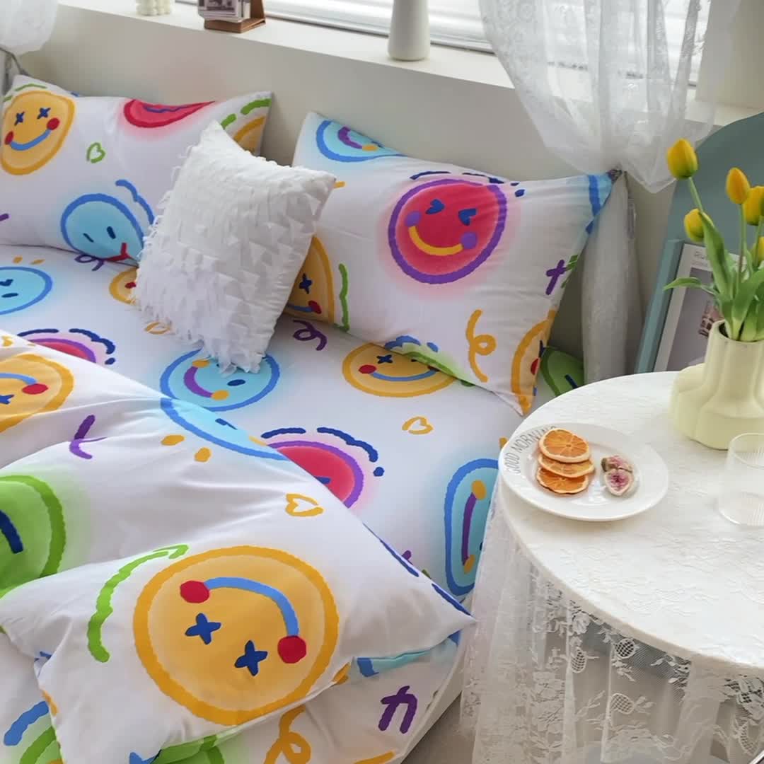 91家纺网 家纺一手货源 找家纺 一米阳光 2022新款13070全棉四件套 Sunny