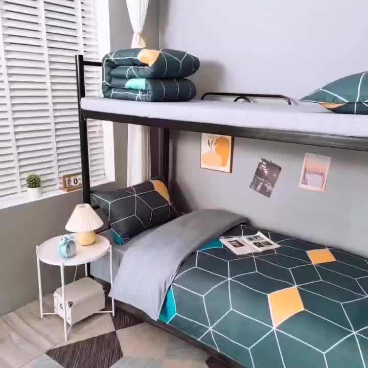 91家纺网 家纺一手货源 找家纺 曼璐 2025芦荟棉学生寝室架子床套件宿舍1.5 异度空间