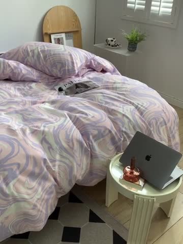 91家纺网 家纺一手货源 找家纺 怡家居 2022新款第六批全棉印花四件套 心仪