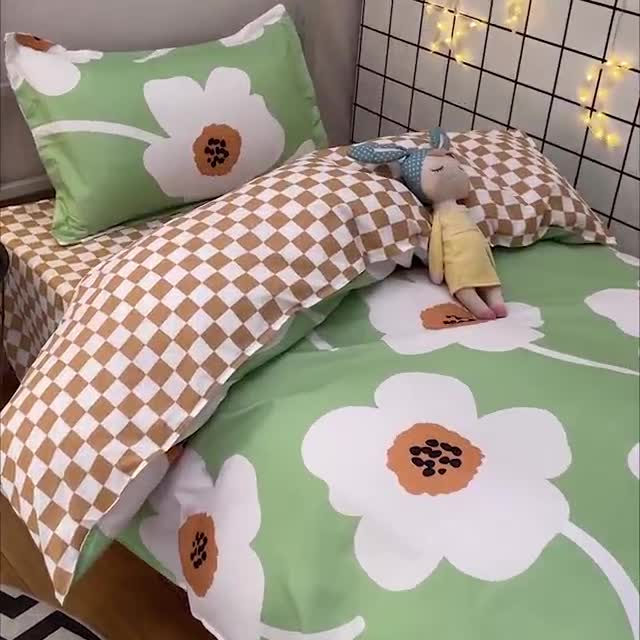 91家纺网 家纺一手货源 找家纺 乐居坊 2022新款芦荟棉花型宿舍床 莫奈花园