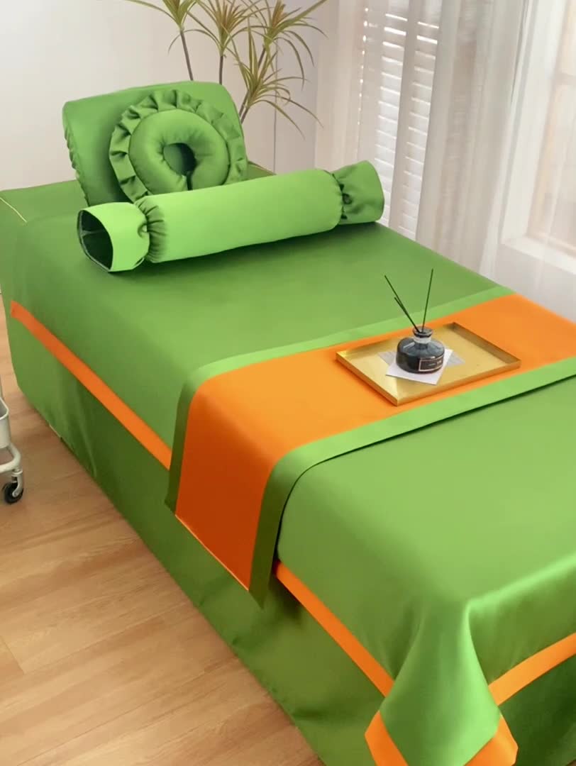 91家纺网 家纺一手货源 找家纺 莉人坊美容床罩批发 2023贵妃段天丝美容床罩四件套 绿野仙踪