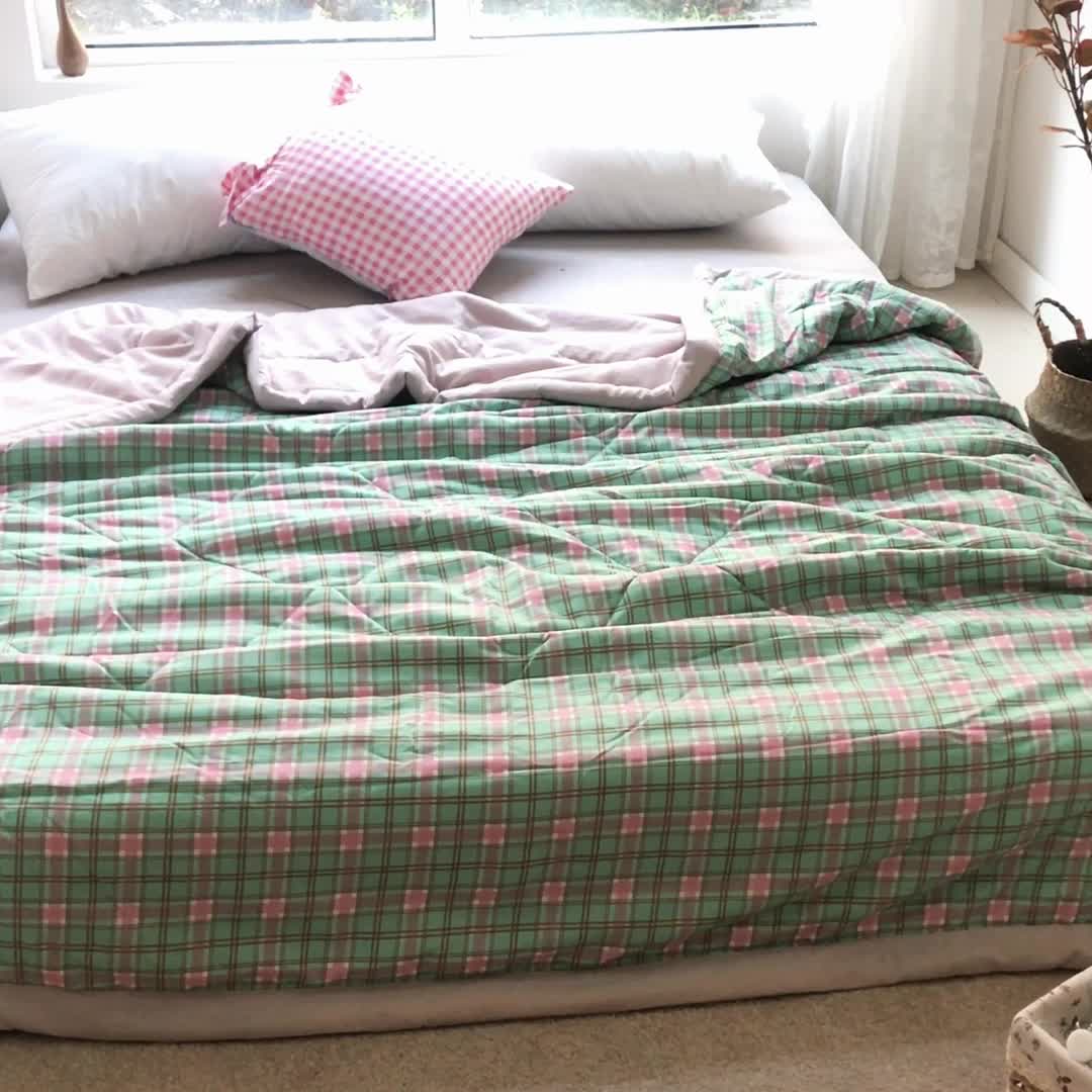 91家纺网 家纺一手货源 找家纺 （总）慕尚家纺 2025新款日式简约无印风夏被夏凉被