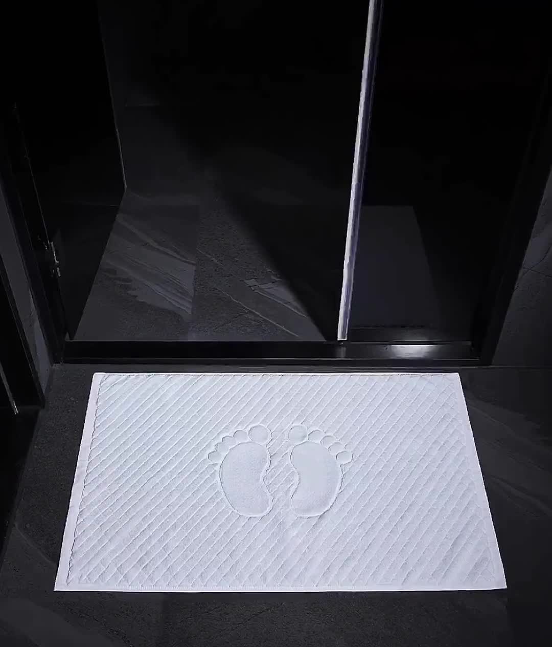 91家纺网 家纺一手货源 找家纺 （总）罗菲尼2025新款白色全棉地巾酒店用品宾馆用品民宿用品