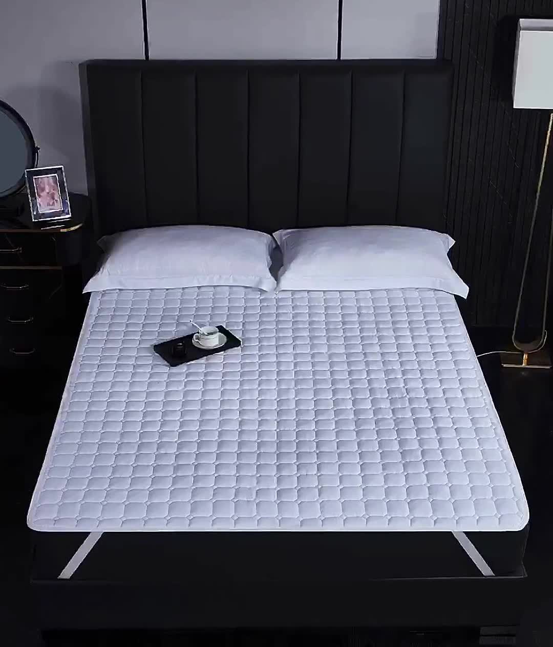 91家纺网 家纺一手货源 找家纺 （总）罗菲尼 白色加密磨毛加棉床护垫酒店用品宾馆用品民宿用品