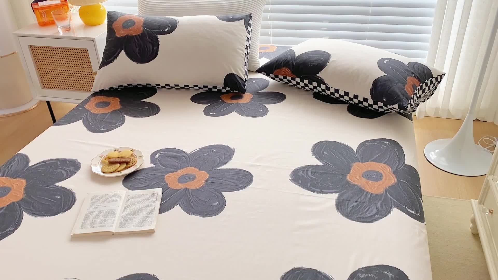 91家纺网 家纺一手货源 找家纺 （总）金丝鸟 2022新款全棉床单单品