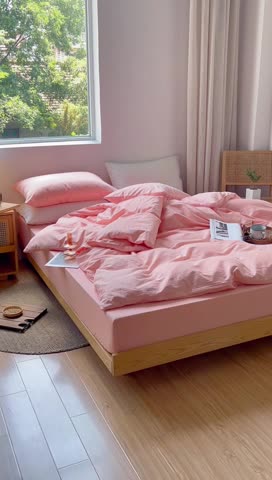 91家纺网 家纺一手货源 找家纺 （总）安莱生活 2022新款染色原棉四件套