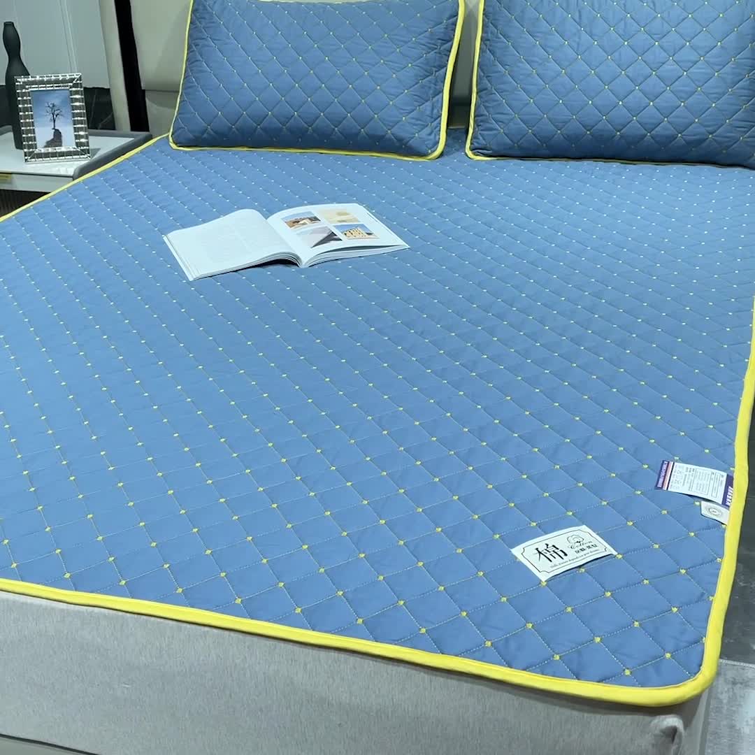 91家纺网 家纺一手货源 找家纺 （总）冬然2023新款A类全棉床褥子软床垫床护垫保护直播爆款