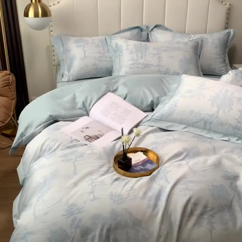 91家纺网 家纺一手货源 找家纺 （总）ab家纺 2022新款水洗真丝四件套