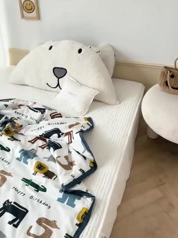 91家纺网 家纺一手货源 找家纺 汇庭 2022新款60sA类长绒棉大豆夏被 卡丘