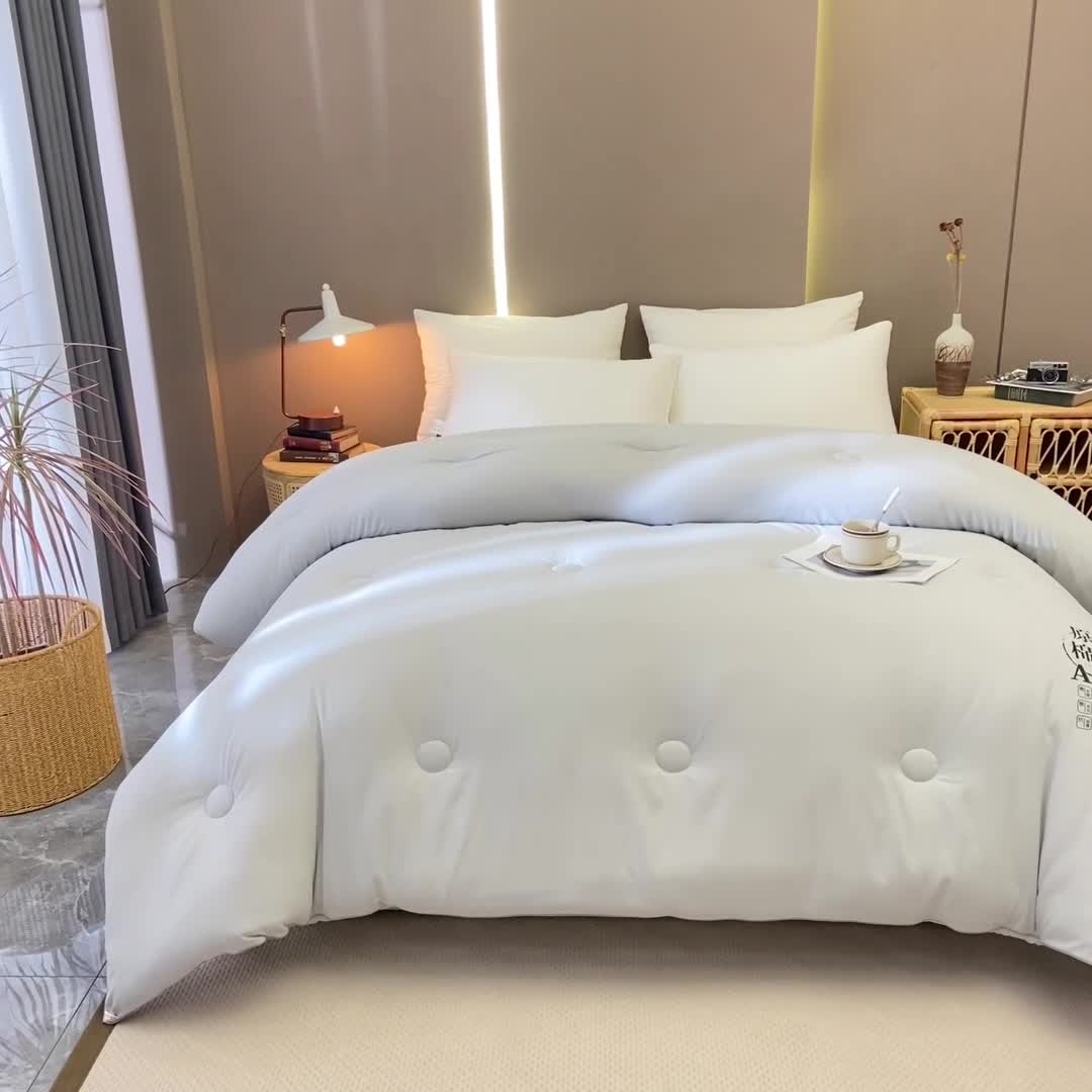 91家纺网 家纺一手货源 找家纺 永耀 2022新款原棉大豆被电商直播爆款不断货 银灰