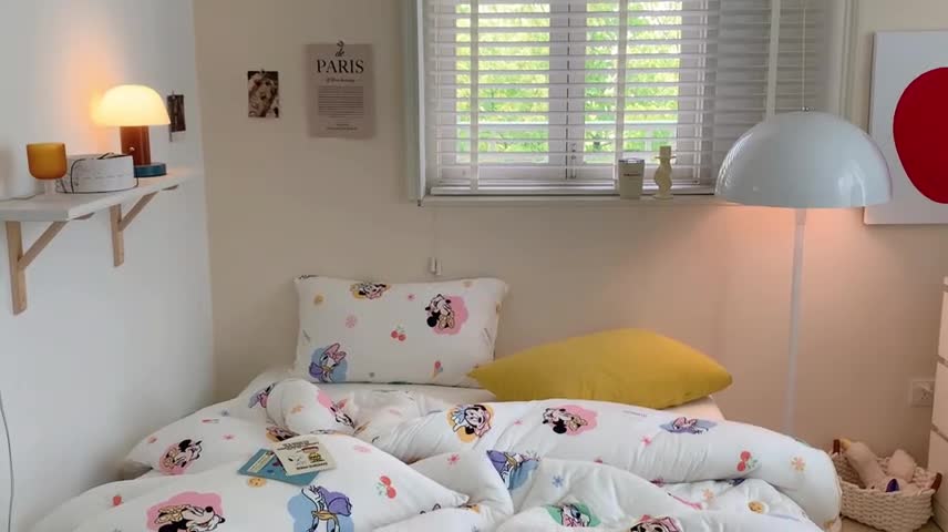 91家纺网 家纺一手货源 找家纺 星期八 2022新款迪士尼春秋被冬被 米妮黛西