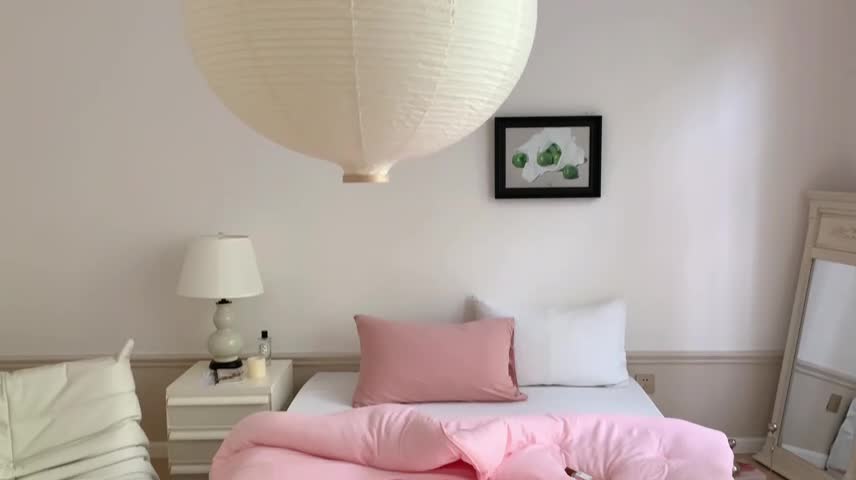 91家纺网 家纺一手货源 找家纺 星期八2022新款水洗棉纯色春夏秋冬被 粉色