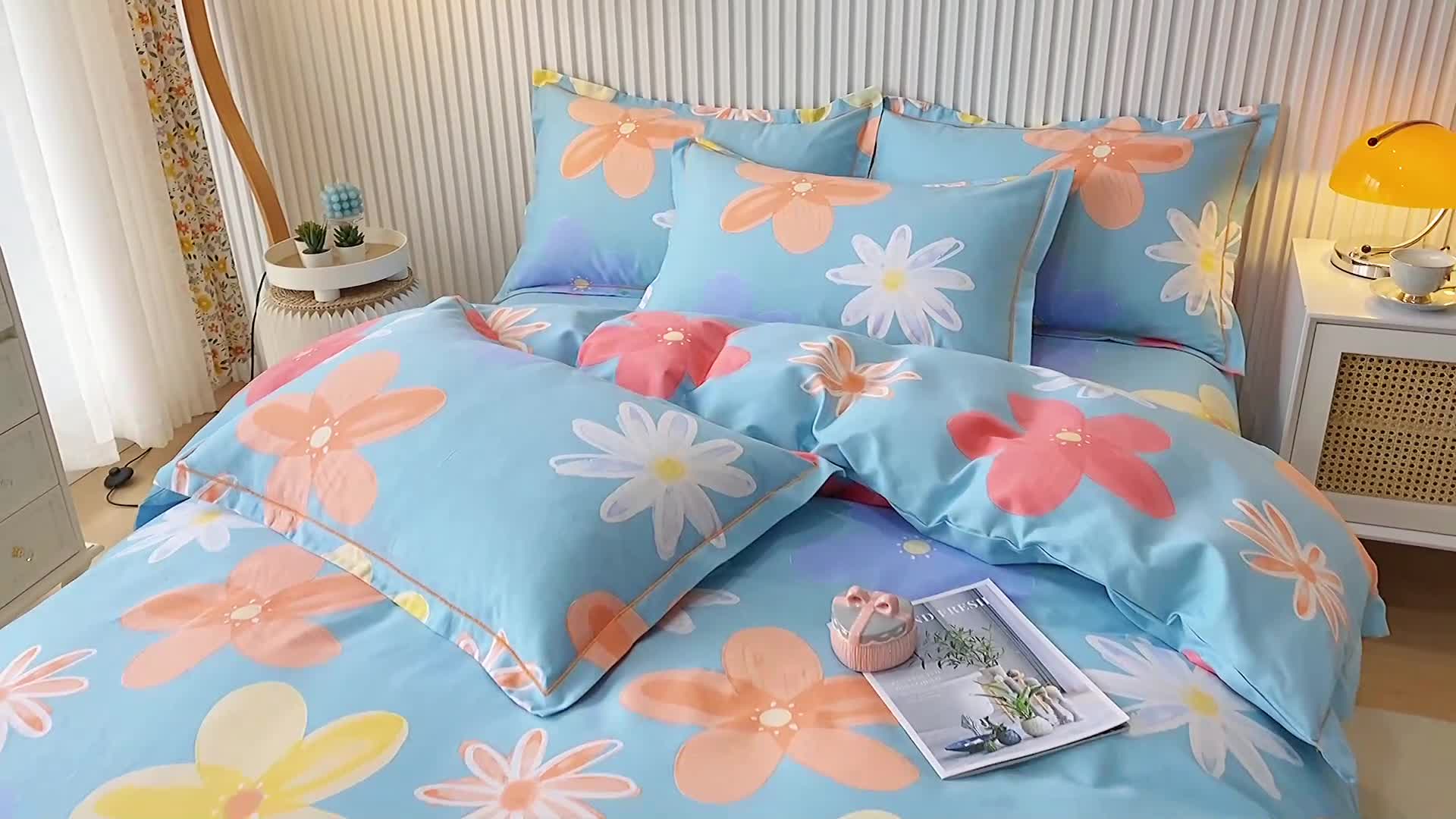 91家纺网 家纺一手货源 找家纺 （总）杜先生 2023新款全棉加厚磨毛系列单被套