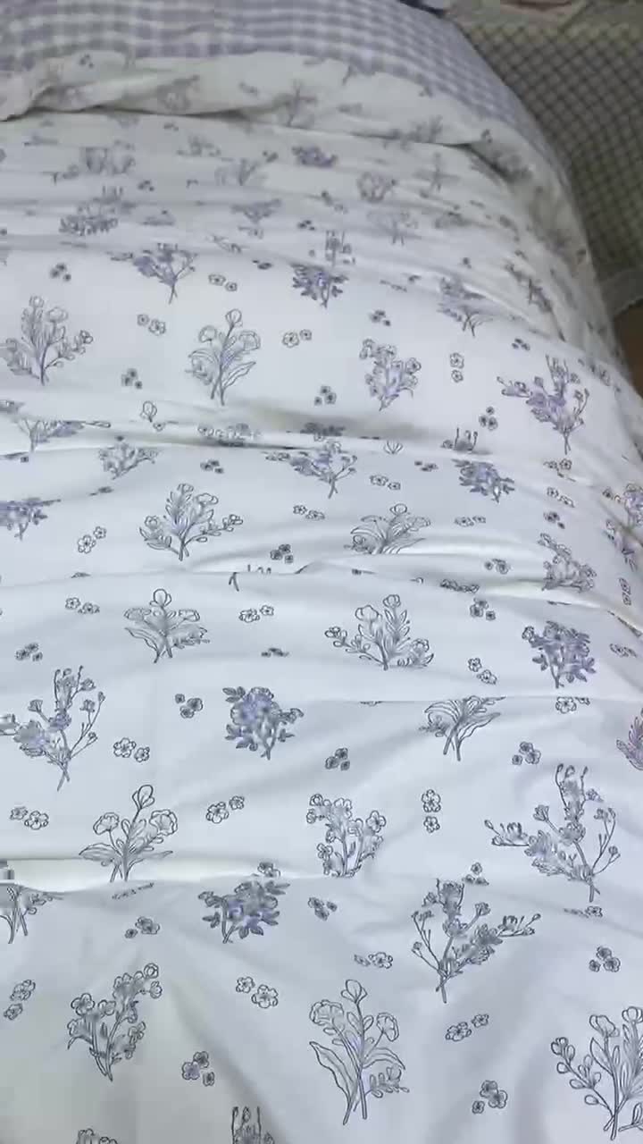 91家纺网 家纺一手货源 找家纺 棉生活 2022新款韩系花边碎花四件套 娴雅