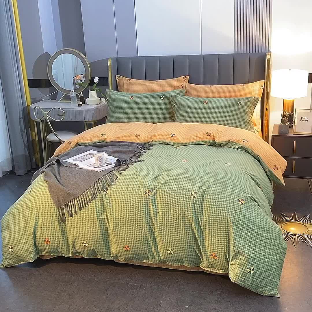 91家纺网 家纺一手货源 找家纺 棉生活  2022新款铂金全棉磨毛系列（AB版设计） 悸动