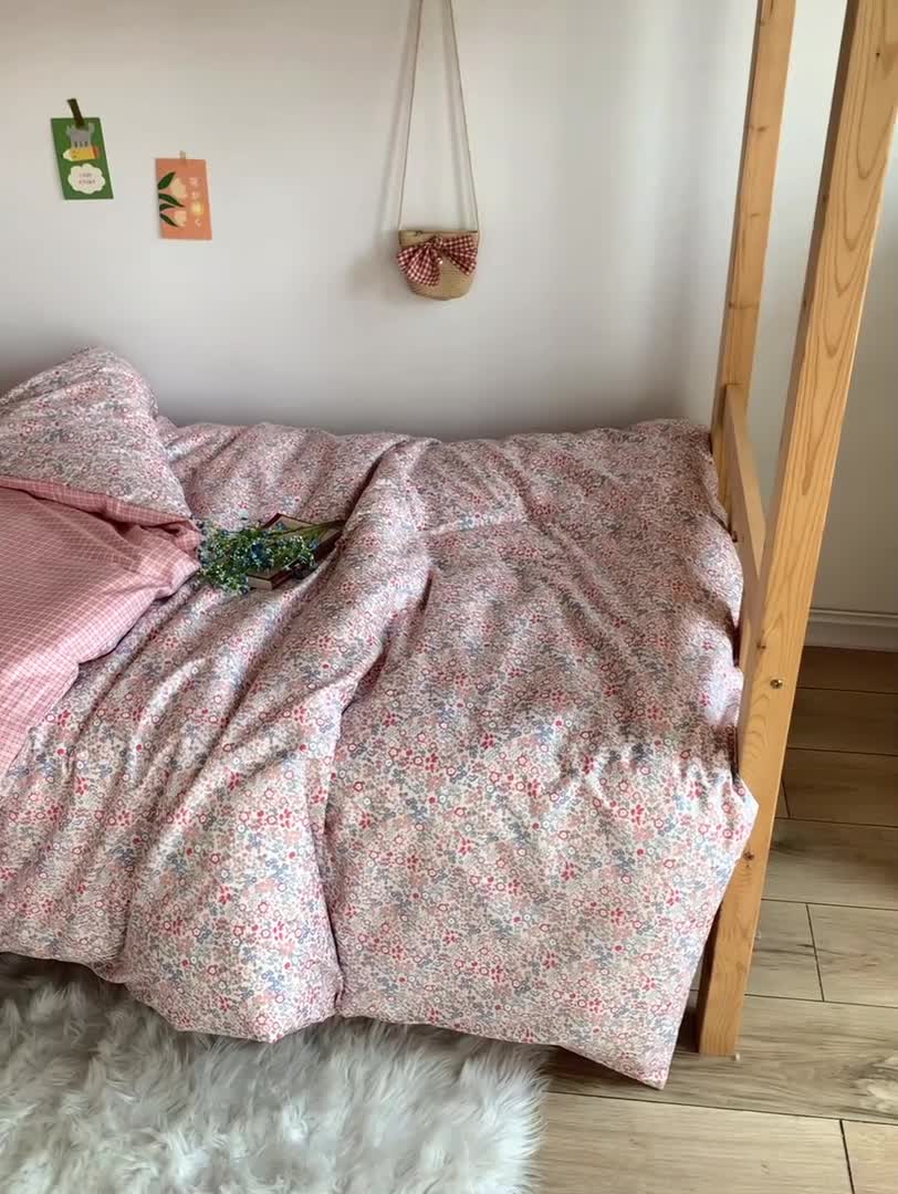 91家纺网 家纺一手货源 找家纺 怡家居 2023新款开学季全棉学生宿舍六件套 红妆