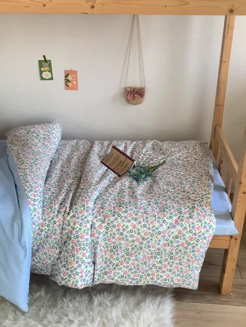 91家纺网 家纺一手货源 找家纺 怡家居 2023新款开学季全棉学生宿舍六件套 花溪