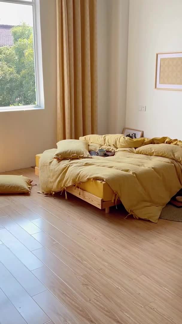 91家纺网 家纺一手货源 找家纺 （总）安莱生活 2022新款华夫格双层纱四件套