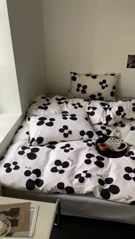 91家纺网 家纺一手货源 找家纺 昔可2022新款全棉四件套新款影棚图 暗夜欧诺拉