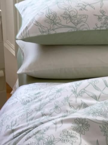 91家纺网 家纺一手货源 找家纺 昔可家纺2022新款嵌绳全棉四件套套件组图一 绿意庄园