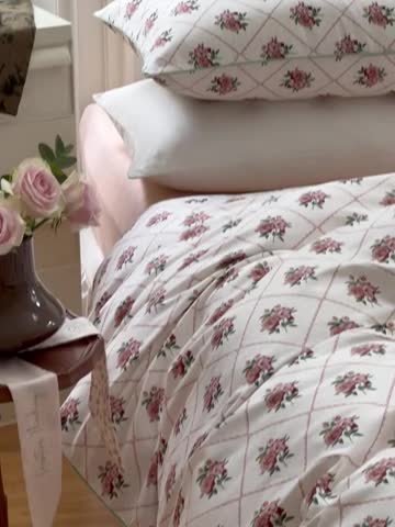 91家纺网 家纺一手货源 找家纺 昔可家纺2022新款嵌绳全棉四件套套件组图一 南法假日