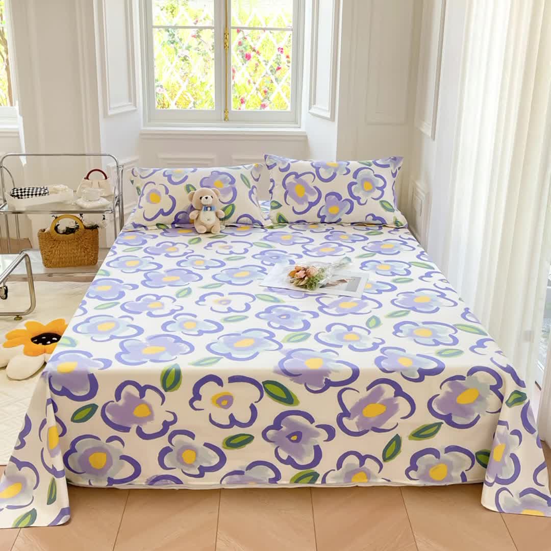 91家纺网 家纺一手货源 找家纺 绵庭 2022年秋冬12868全棉四件套 木香-兰