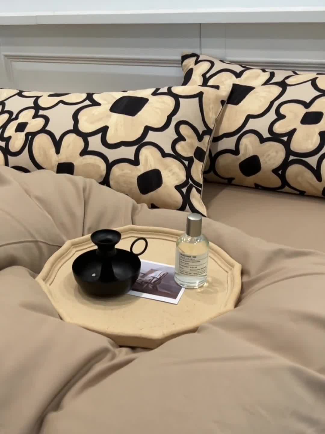 91家纺网 家纺一手货源 找家纺 绫韵 2022秋冬加厚全棉生态磨毛四件套 花影缤纷