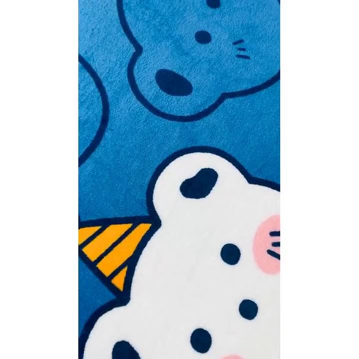 91家纺网 家纺一手货源 找家纺 小虾米 2022新款加厚牛奶绒单品床笠单件套三件套 双影熊