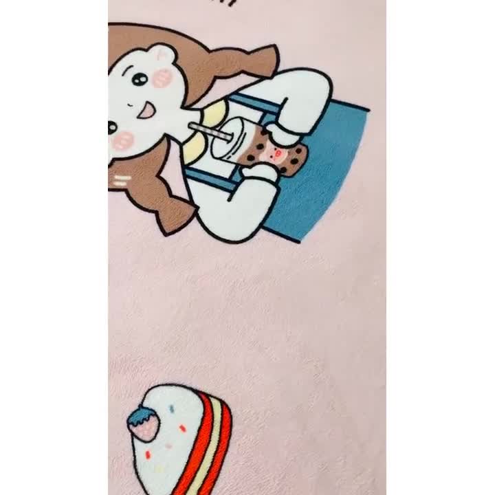 91家纺网 家纺一手货源 找家纺 小虾米 2022新款加厚牛奶绒单品床笠单件套三件套 童年女孩