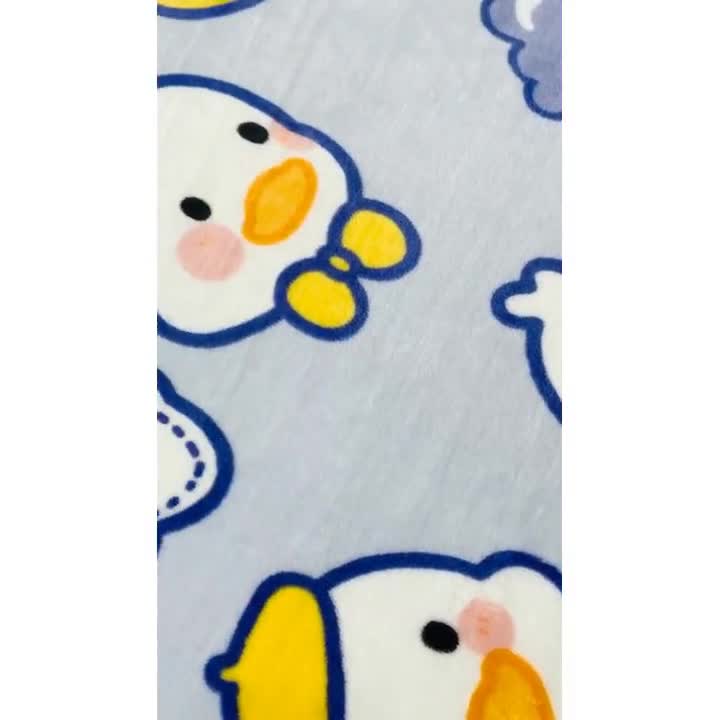 91家纺网 家纺一手货源 找家纺 小虾米 2022新款加厚牛奶绒单品床笠单件套三件套 小黄鸭