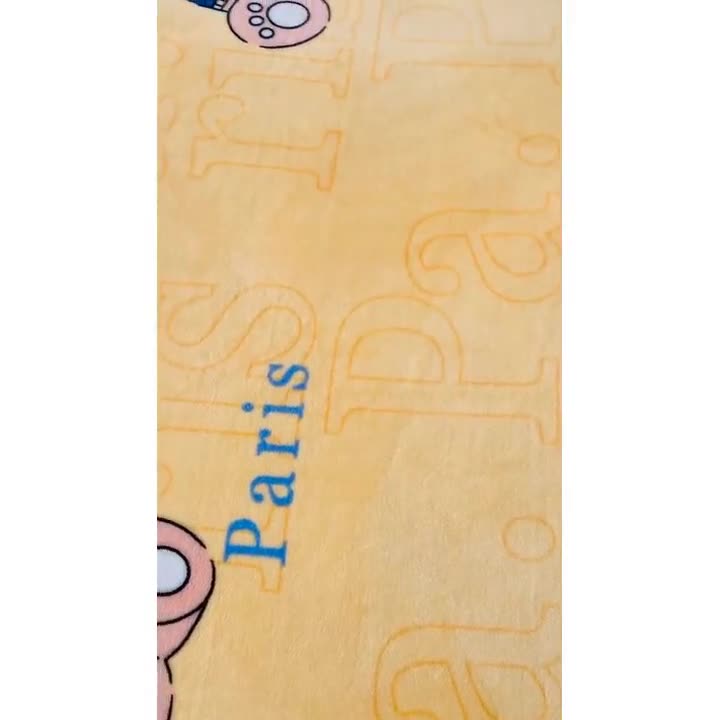 91家纺网 家纺一手货源 找家纺 小虾米 2022新款加厚牛奶绒单品床笠单件套三件套 巴黎熊