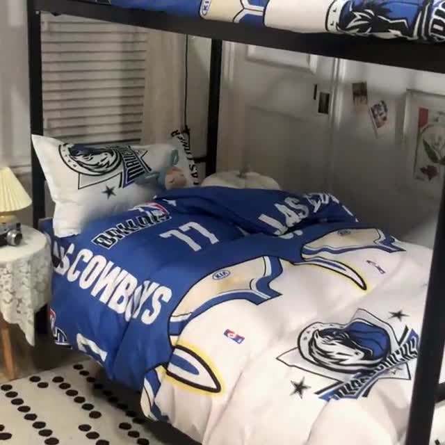 91家纺网 家纺一手货源 找家纺 乐居坊 2022新款芦荟棉上下铺学生床三件套四件套 未来之星