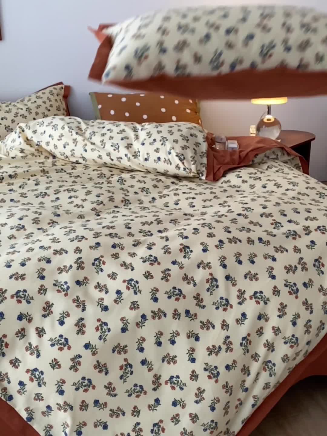 91家纺网 家纺一手货源 找家纺 （总）时年 2022新款生态磨毛飞边款四件套